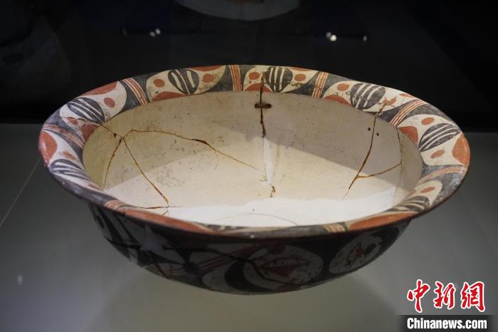 这件白衣彩陶盆，把中国锔补工艺历史向前推进4000年