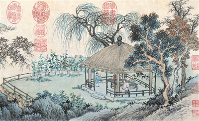 诗画催菊(读画)