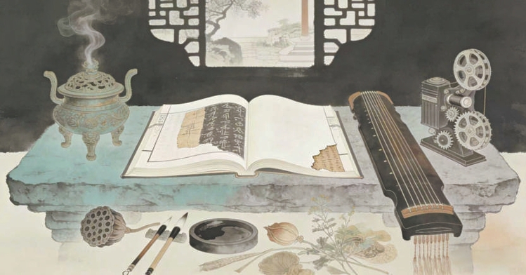 在纸上,与一片海对坐