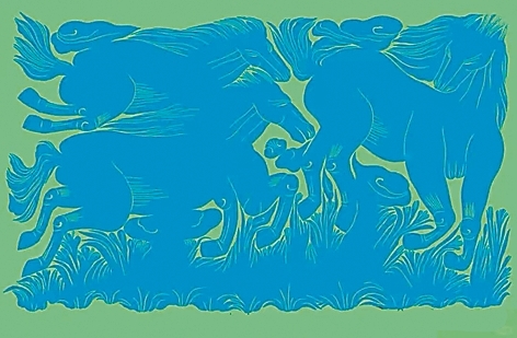 巧手剪出天“马”行空