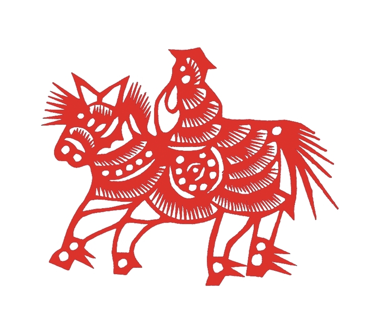 巧手剪出天“马”行空